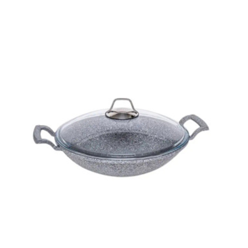 Falez Silico-Cast Granistone Stir Frying-Pan 30cm – Gray | HUR-A-15335