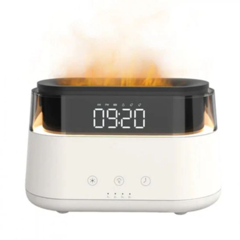 Flame Aroma Diffuser With Clock