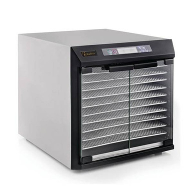 EXCALIBUR 10-TRAY FOOD DEHYDRATOR WITH DIGITAL 99-HR TIMER STAINLESS STEEL | EXC10ELF