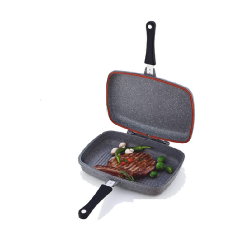 Falez Double-Sided Grilling Pan – Granite Grey | HUR-A-15127