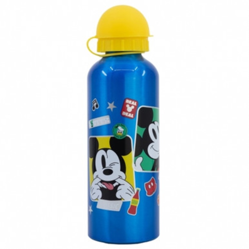 Disney Stor High Aluminium Bottle 530ml Mickey Mouse Fun-Tastic |  74360