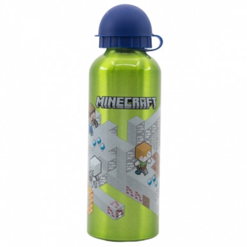 Disney Stor High Aluminium Bottle 530ml Minecraft Isometric |  40460