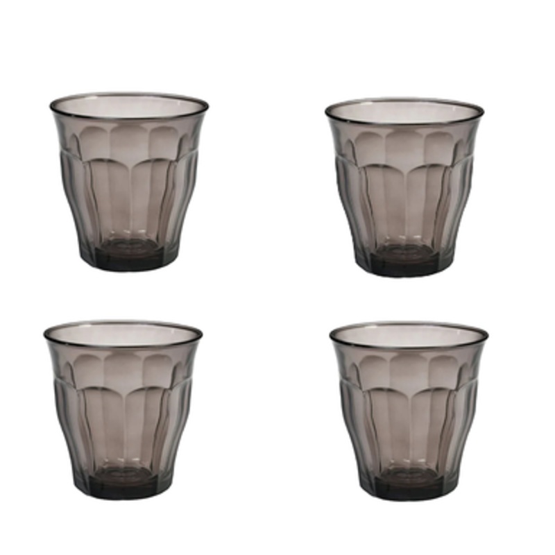 Duralex 25cl Set Of 4 Picardie Grey Tumbler | 1027HC04A0111