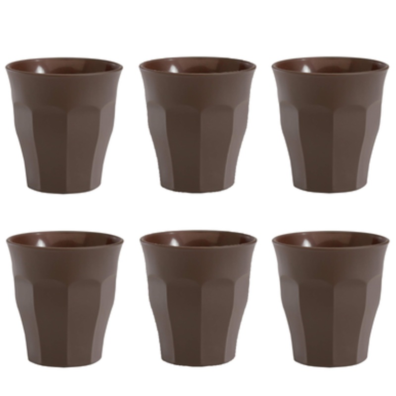 Duralex 9cl Soft Touch Brown Tumbler – Set of 6 | 1023SR06A11SJ