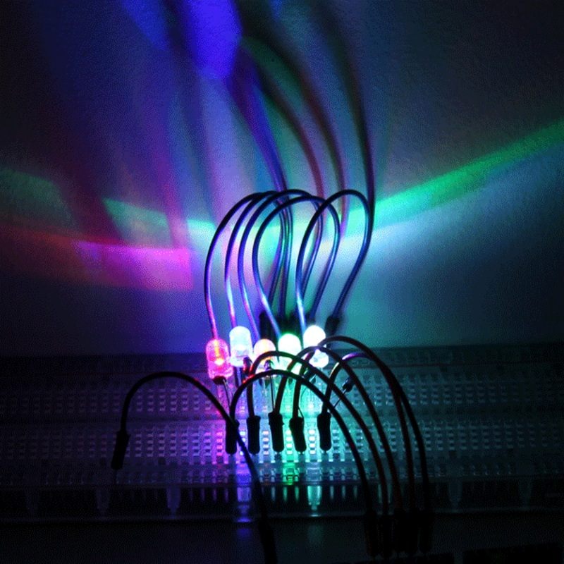 1000Pcs 5 Colors 5mm F5 Ultra Bright Round LED Diode Kit