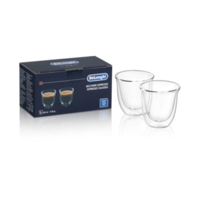 Delonghi Double-Walled Espresso Glasses Set of 2 | DEL-5513214
