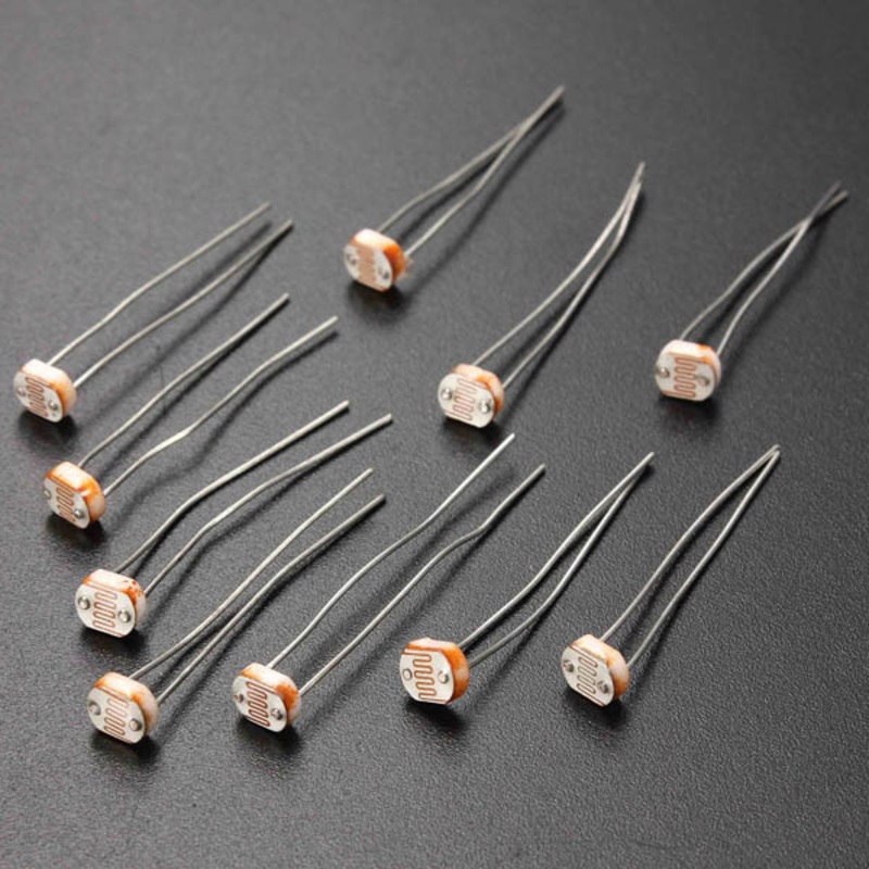 10 PCS 5MM Light Dependent Resistor Photoresistor GL5537 LDR