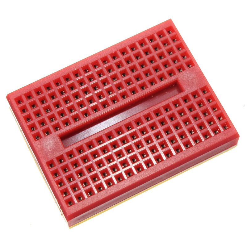 10Pcs Red 170 Holes Mini Solderless Prototype Breadboard For Arduino