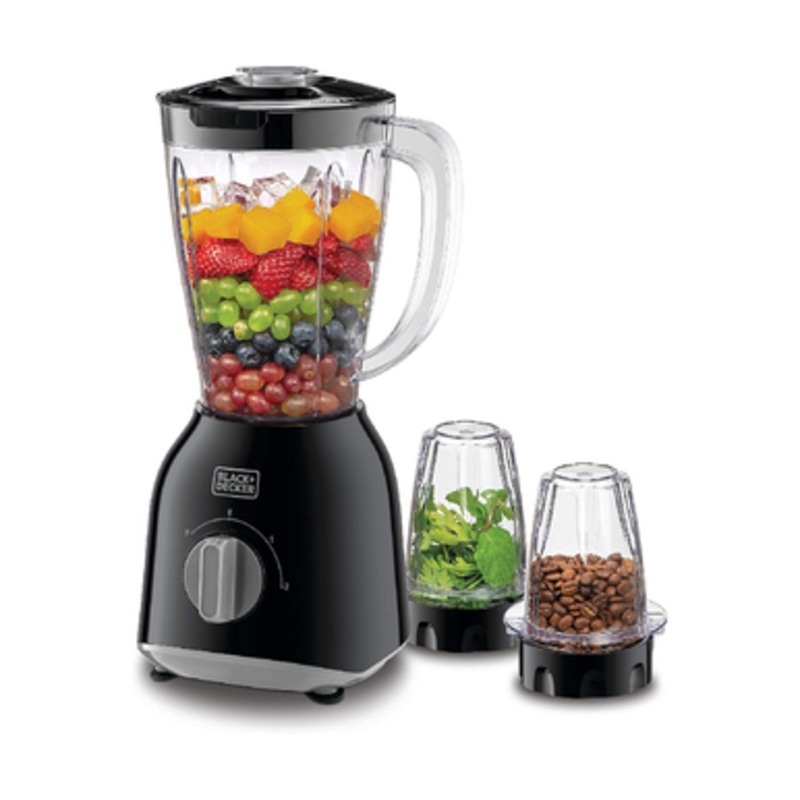 Black & Decker 400W 1.5 Blender with 2 x Grinder Mills |  BX365-B5#