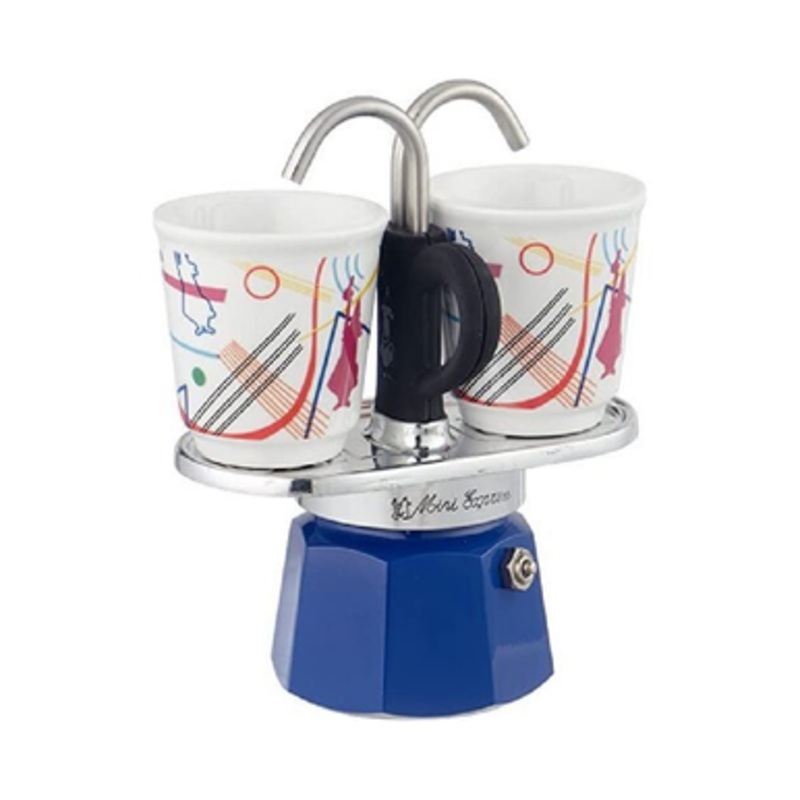 Bialetti Mini Moka Express – 2 Cups, Blue | BIA0001407