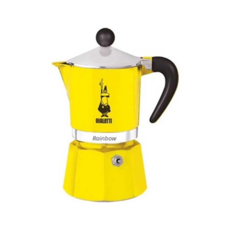 Bialetti Rainbow Moka Express – 1 Cups, Yellow | BIA0004981