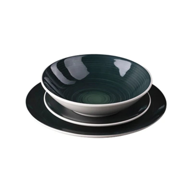 Bergner Excalibur Green 12-Piece Tableware | BG-10243-GR