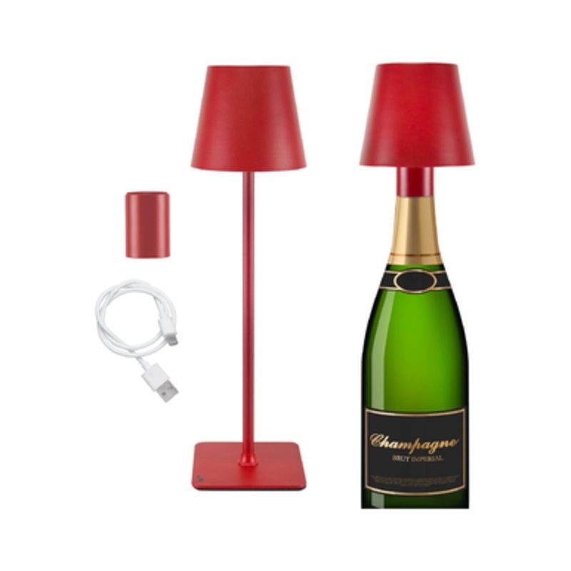 Beper 2-in-1 Wireless Table Lamp – Desk Touch Lamp – Red | P201UTP114