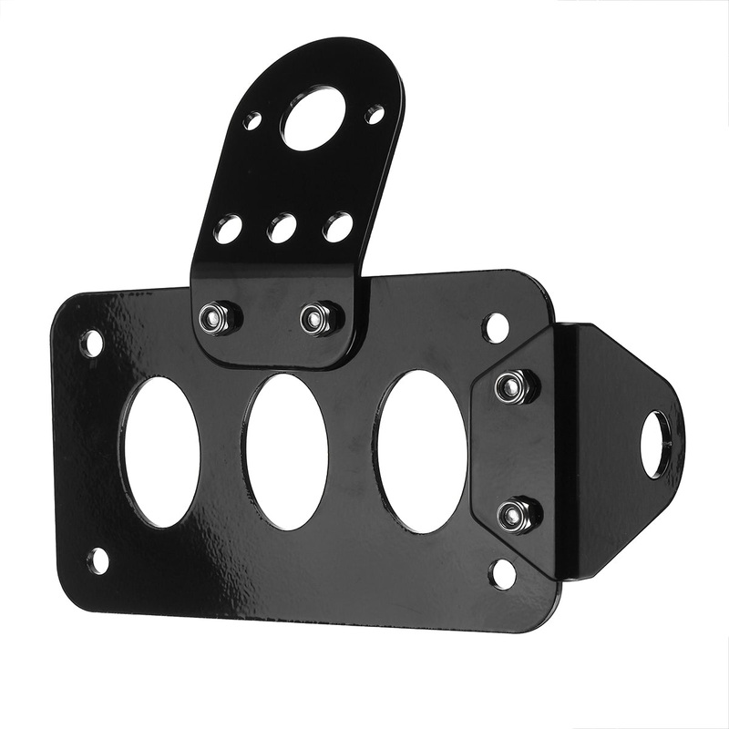 Universal Motorcycle 7/8” 22mm License Plate Holder Metal License Bracket