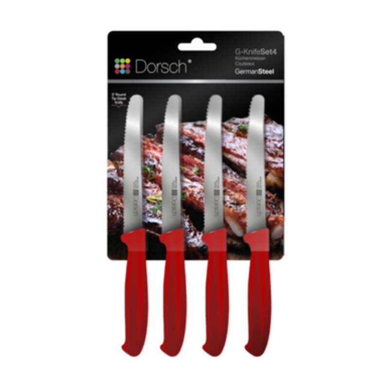 Dorsch Steak Knife Set – 4 Pcs – Red | DH-04641