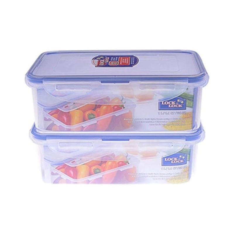 LocknLock Classic Rectangular Canister Set – 2.1 Liter | HPL817SA2