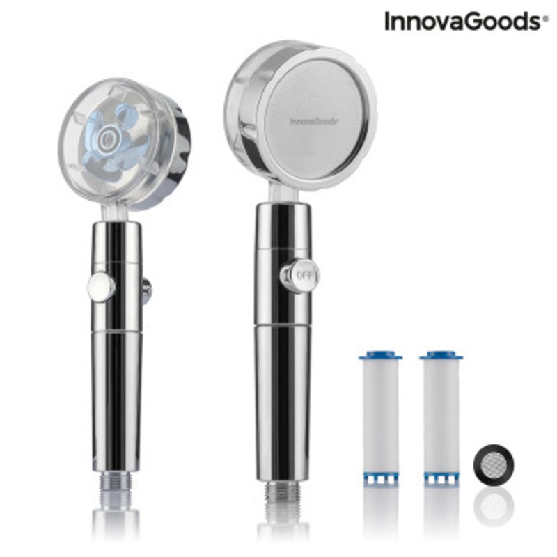 InnovaGoods Eco-Shower With Pressure Propeller And Purifying Filter Heliwer | V0103523