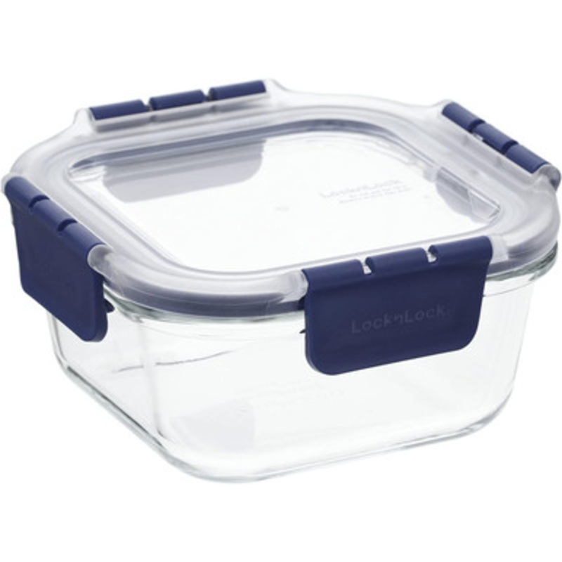 LocknLock Square Leak Proof Heat Resistant Glass 750ml Food Storage Container | LBG224