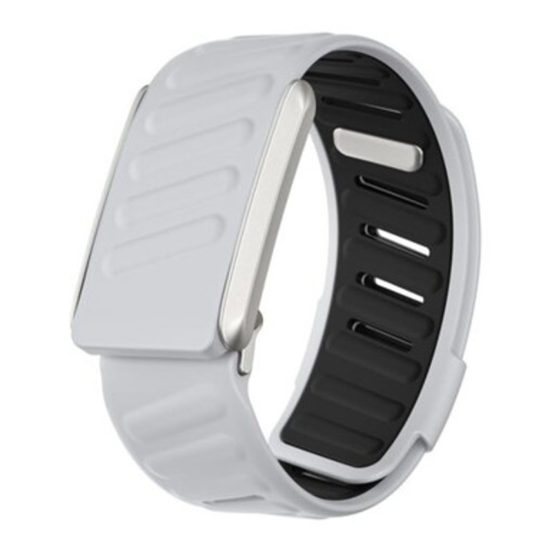 Silicone Sport Replacement Band for WHOOP 4.0  Soft-Touch Waterproof Strap – Light Grey & Black |  SSB-WP4