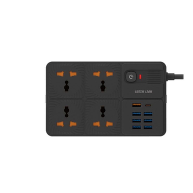 Green Lion Power Socket With USB-A Port | GNPS7UPDUKBK