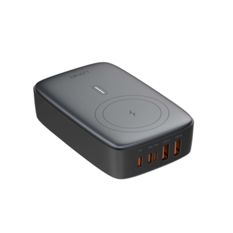 LDNIO 140W Multiport Desktop Charging Wireless Charger, Black | Q4010