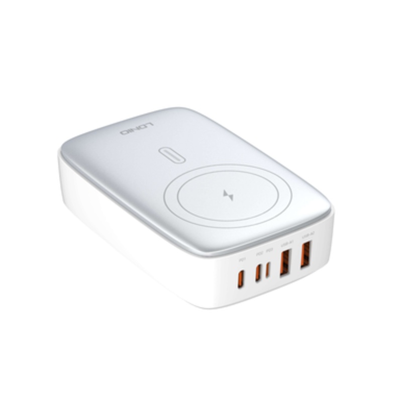 LDNIO 140W Multiport Desktop Charging Wireless Charger, White | Q4010