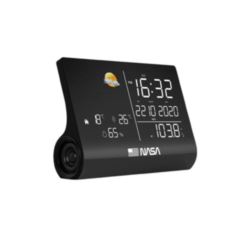 NASA Weather Station with Bluetooth Speaker – Black | WSP1300BK
