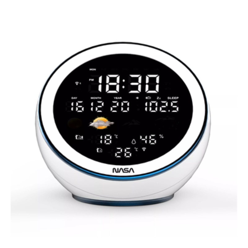 NASA Weather Station with Bluetooth Speaker – White | WSP1500WH