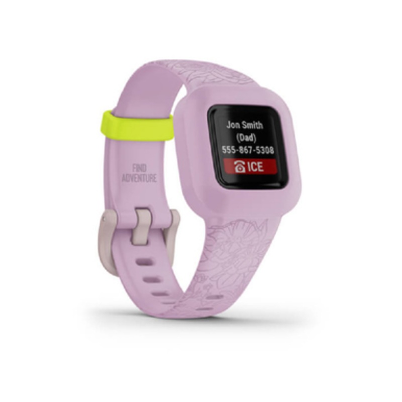 Garmin Vvofit Junior 3 Fitness Tracker – Lilac Floral | 010-02441-01