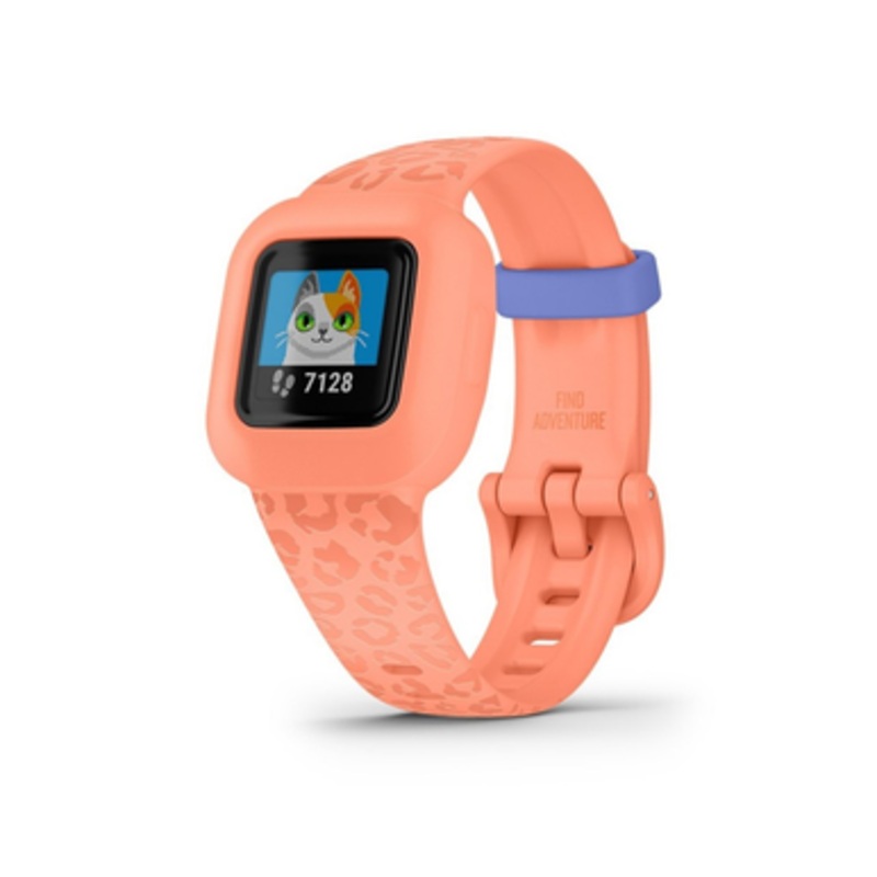 Garmin vvofit junior 3 Fitness Tracker – Peach Leopard | 010-02441-04