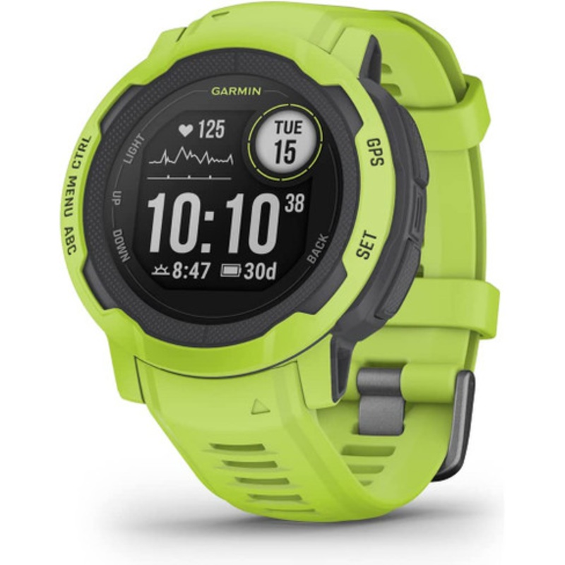 Garmin Instinct 2 Rugged GPS Outdoor Watch, Lime | 010-02626-11