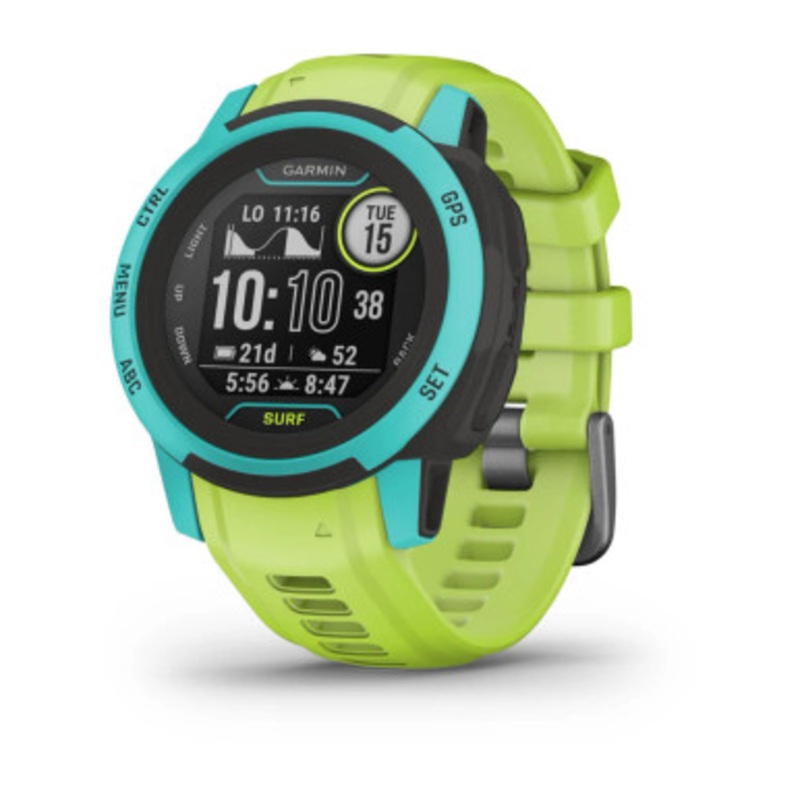 Garmin Instinct 2S Solar Surf Edition GPS Smart Watch Engineered for Endurance with Waikiki Band | 010-02563-12