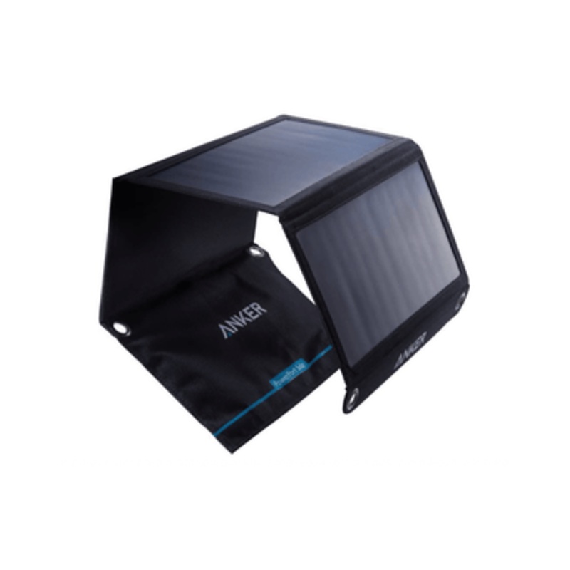 Anker 21W Dual-Port PowerPort Solar – Black | A2421011