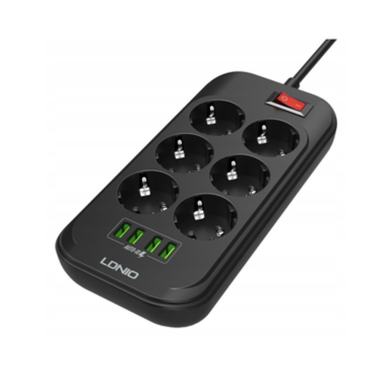 Ldnio SE6403 6 Port + 4 USB Power Socket | SE6403