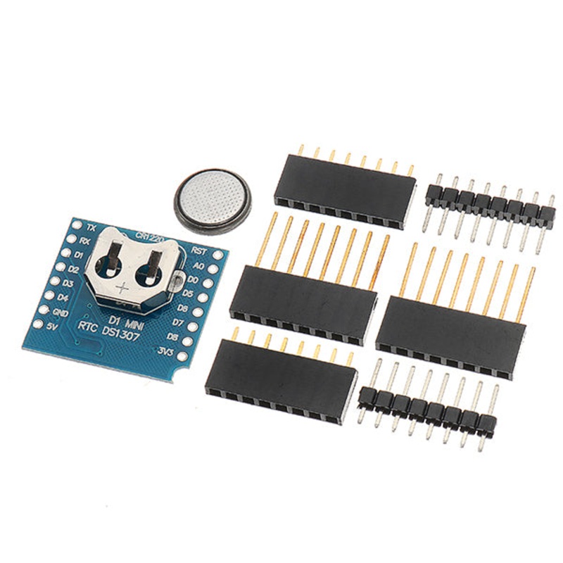 Wemos RTC DS1307 Real Time Clock + Battery Shield For WeMos D1 Mini