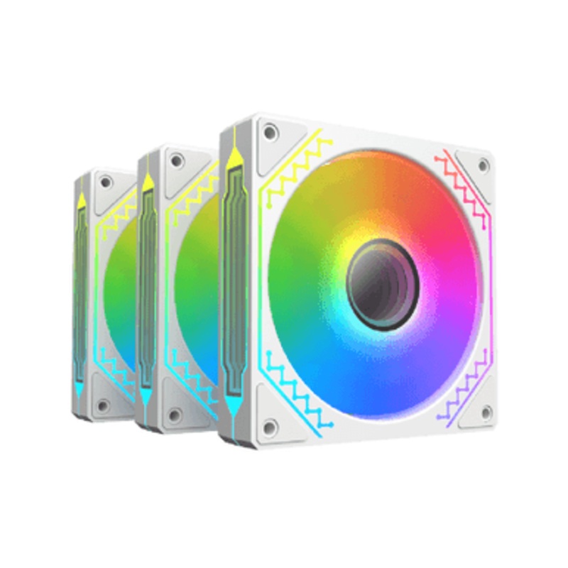 Xigmatek Starz Pro Arctic ARGB X3 White Fans with Controller | EN42102