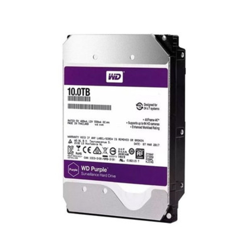 WD Purple 10TB 3.5 SATA Surveillance Internal HDD