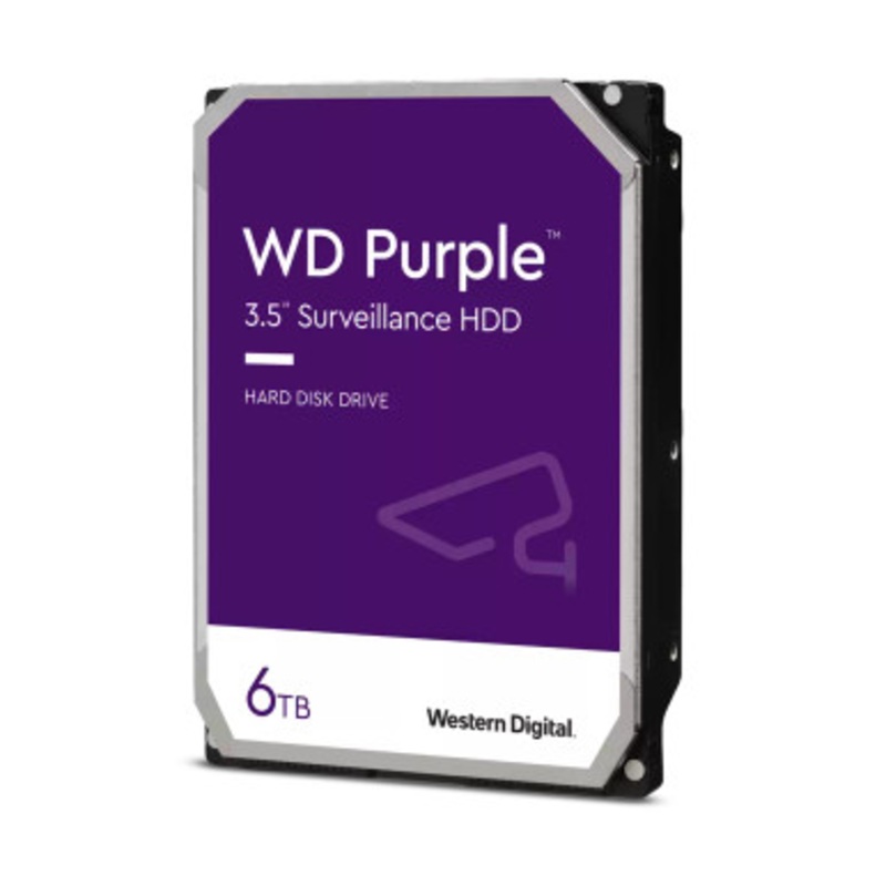 WD Purple 3.5 Sata  6TB ,64MB, 5400 Internal HDD |WD60PURZ