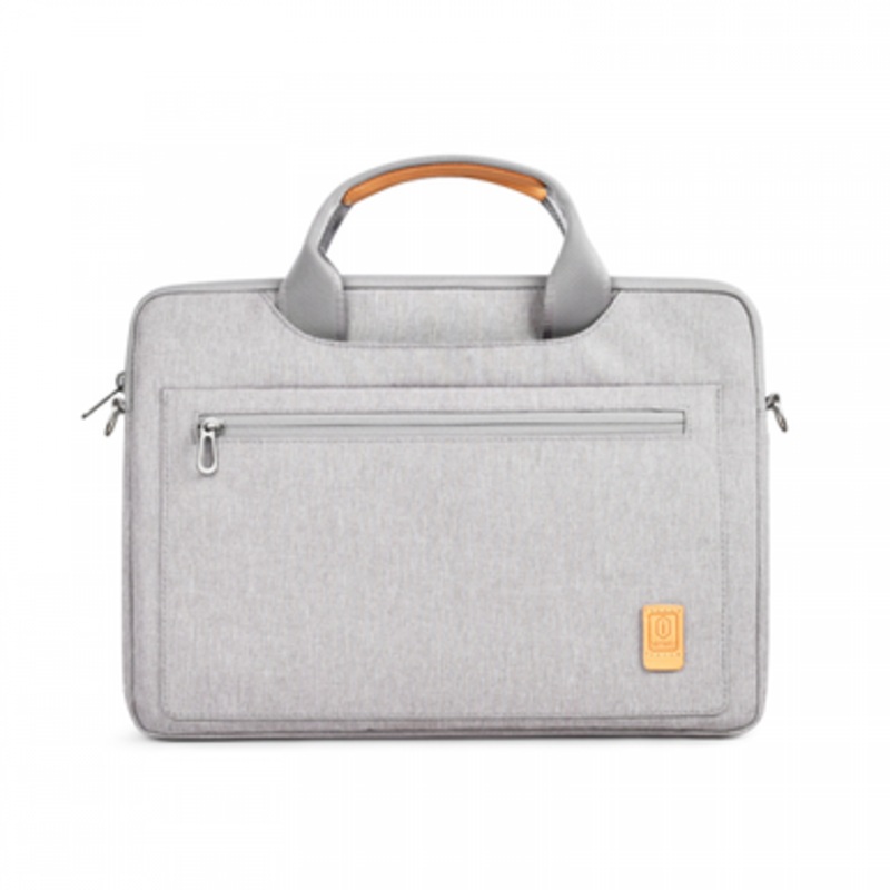 WIWU 15.6 Pioneer Pro Handbag NEW VERSION (waterproof polyester With shoulder strap, with anti-shock rubber padding on the Corner) -Gray | PPRO15.6-GY