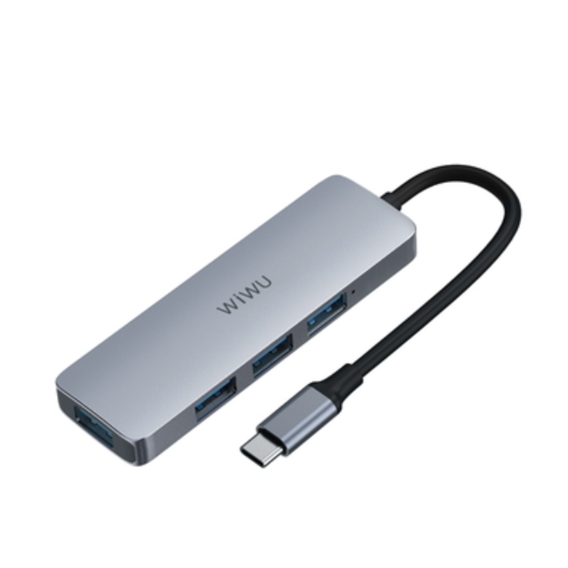 WIWU Alpha 440 Pro USB-C Hub – Gray | ALPHA440P