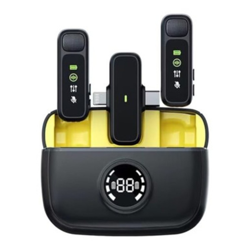 WiWU Duo Wireless Mini Microphone (USB-C and Lightning) | WI-WM003