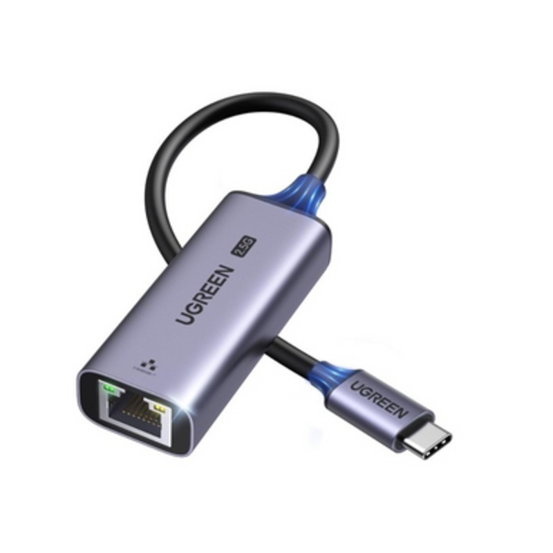 UGREEN USB-C 3.1 GEN1 To 2.5G Ethernet Adapter -RJ45, 10/100/1000 Mbps & 2.5G | 25052