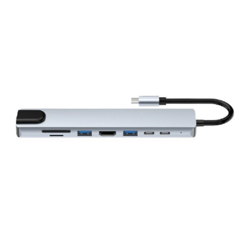 USB C To HDTV – SD/TF USB3.0 + USB/C + PD – LAN | BYL-2017L