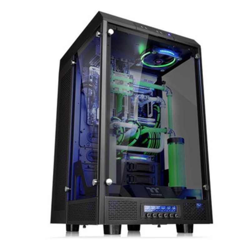TT Tower 900 E-ATX Vertical Super Tower Chassis Tempered Glass 5.25 Bay | Modular Design | CA-1H1-00F1WN-00