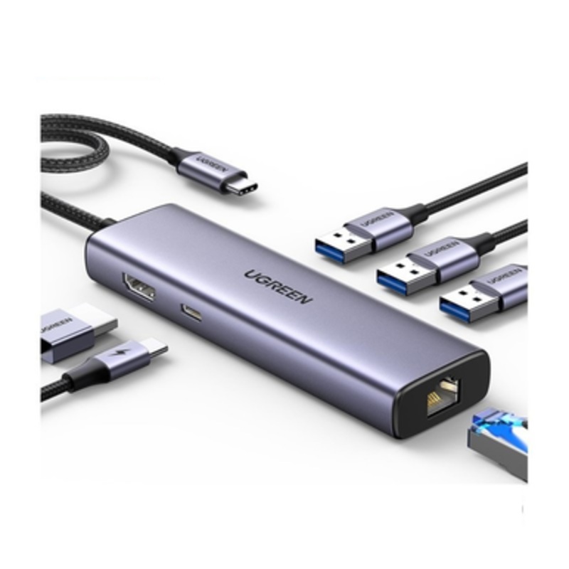 UGREEN 6-in-1 USB-C HUB Docking Station with Power Port | 15598