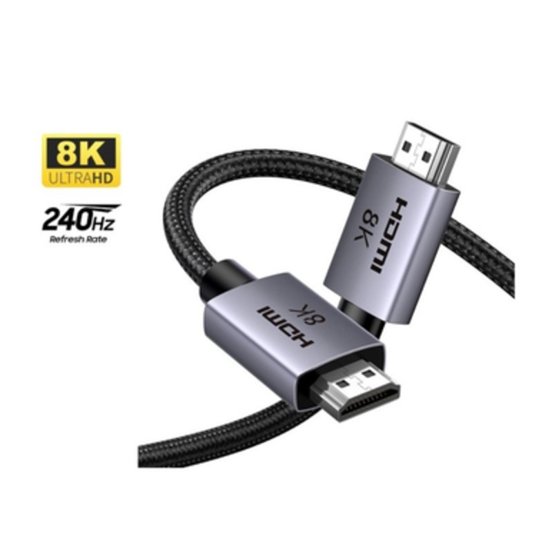 UGREEN Certified 8K HDMI 2.1 Male to Male Braided Cable, up to 240HZ – 3m | 25911