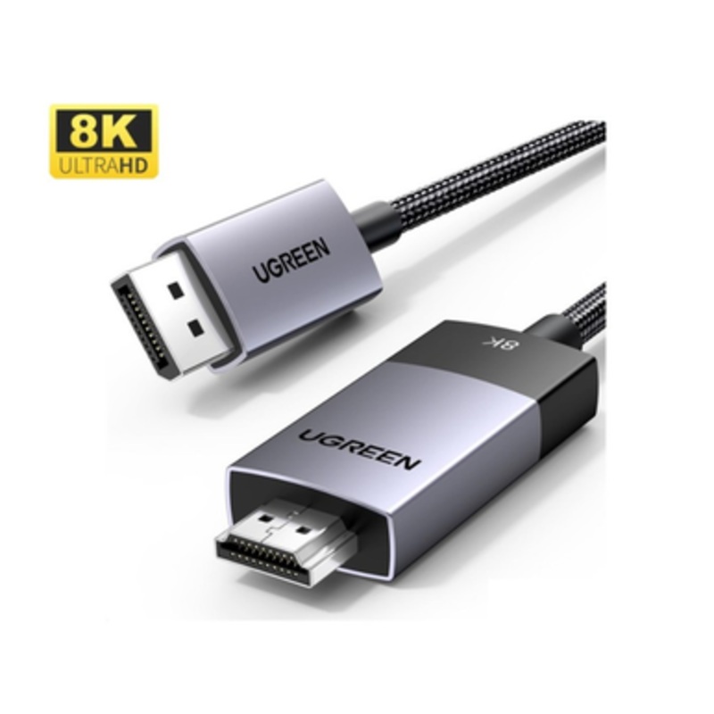 UGREEN Display Port Male 1.4 To HDMI 2.1 Male 8K Cable | 80397