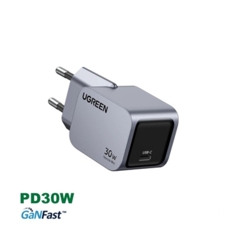UGREEN NEXODE 30W GaN Tech Chip, Smart & Fast Charger for Phones, Tablets, Ipads & MacBook Air | 35006