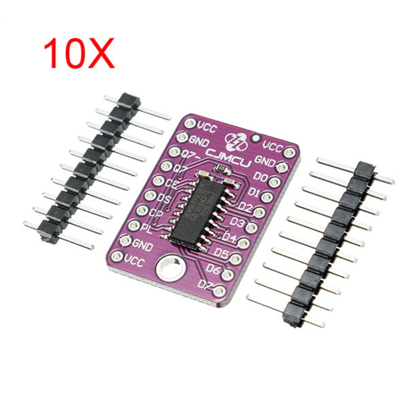 10Pcs CJMCU-165 74HC165D Shift Register 8 Bit Serial Input / Parallel Output Module