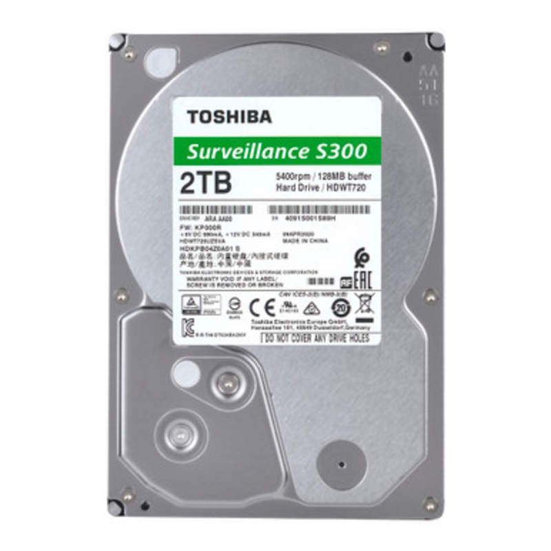 Toshiba Surveillance S300 2TB For DVR/NVR | HDWT720